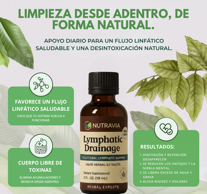 Gotas Nutravia | Drena la hinchazón de forma natural